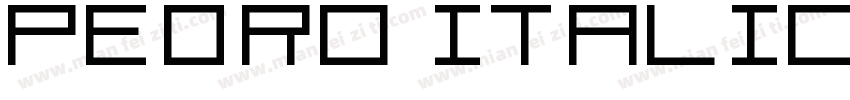 Pedro Italic字体转换